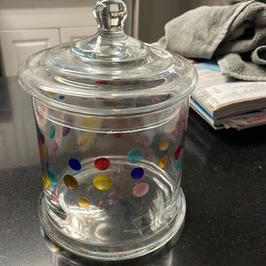 Colorful Glass Canister